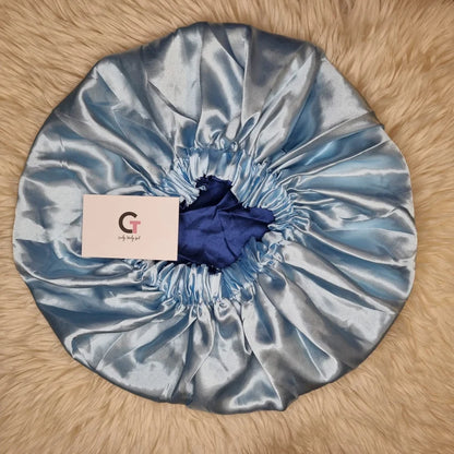 Large Vegan Reversible Satin Bonnet
