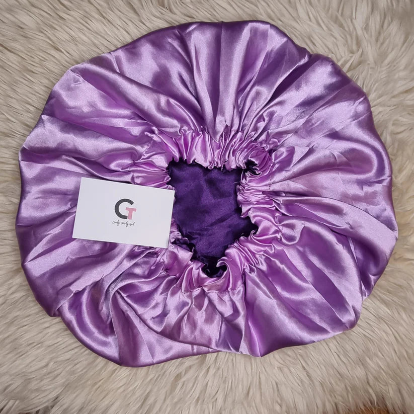 Large Vegan Reversible Satin Bonnet