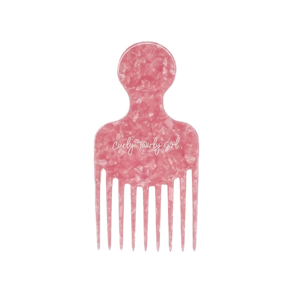 Pink afro hair comb 