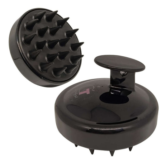 Black scalp massager shampoo brush